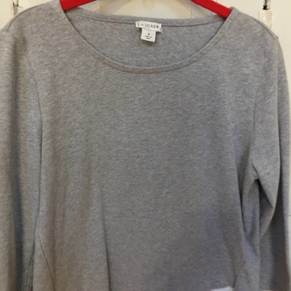 J. by J. Crew Gray Top w/ Eyelet Detail - Picture 7 of 16